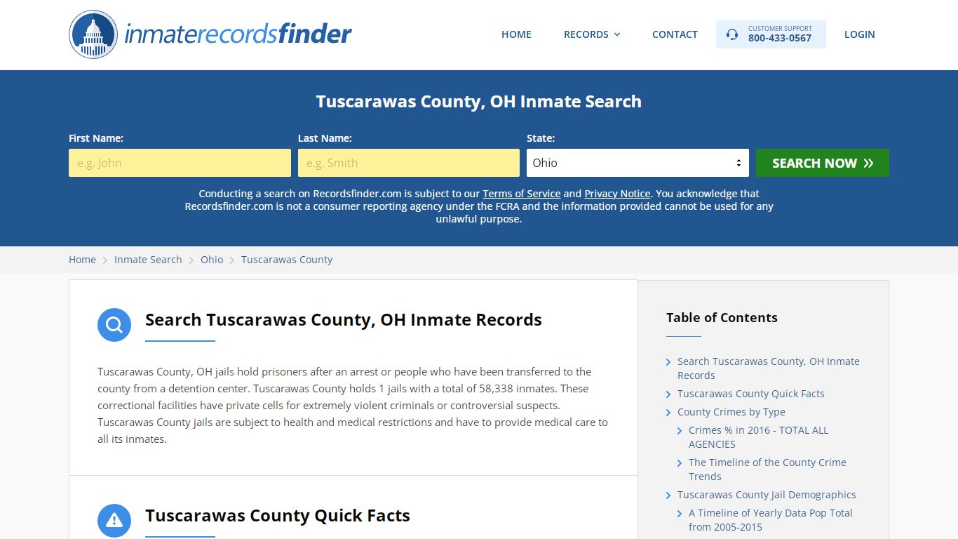 Tuscarawas County, OH Inmate Lookup & Jail Records Online